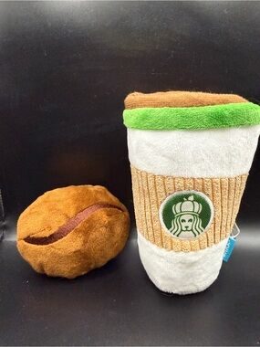 Bark Pup’s Place Plush Coffee Cup and Bean Soft Toy 2 pieces